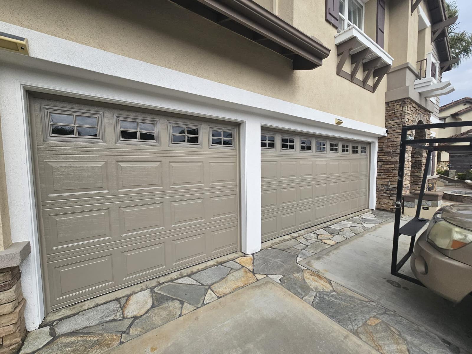 Residential garage door — garage door off track repair in Long Beach CA